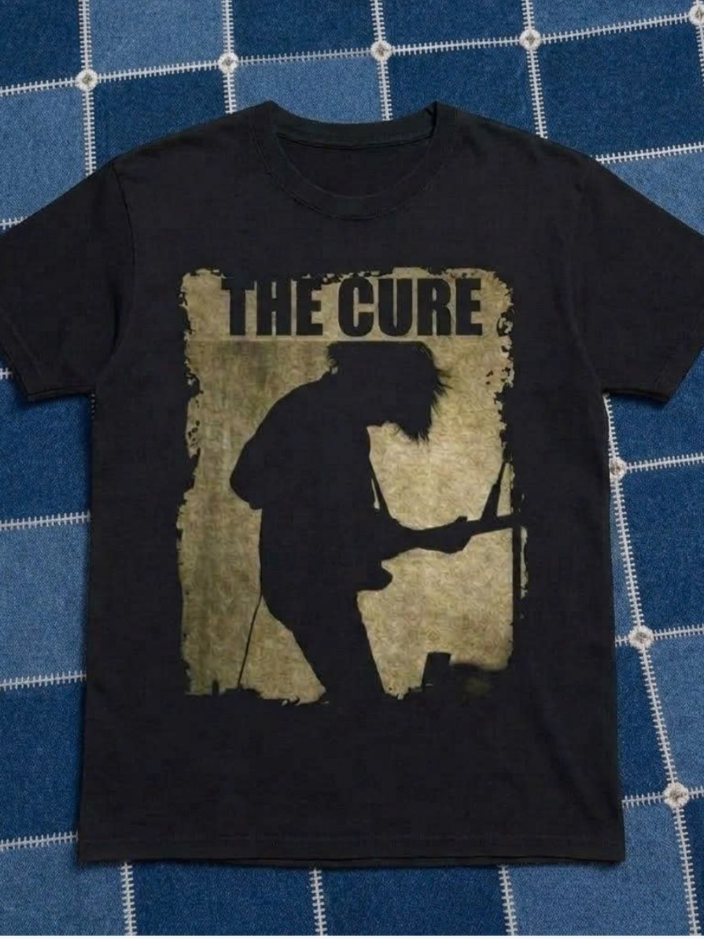 Black The Cure Silhouette Graphic Tee